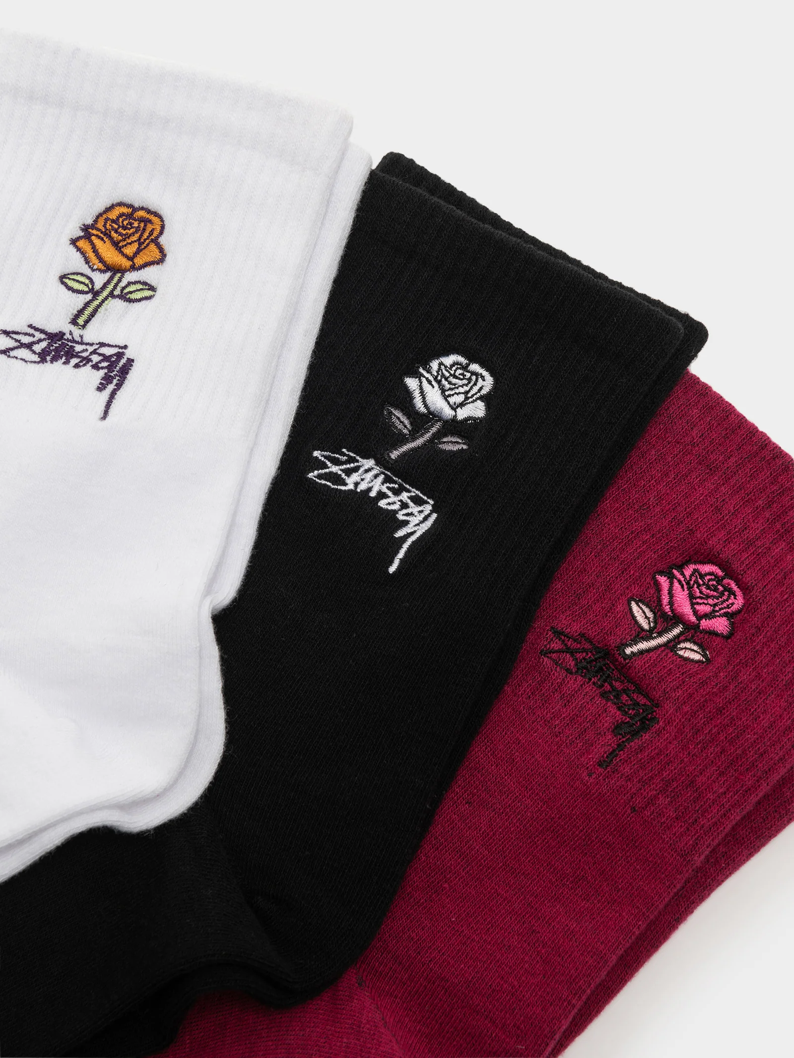 3 Pairs of Womens 80 Rose Socks