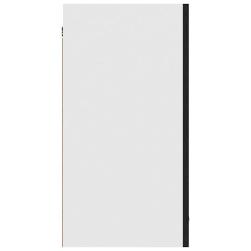 NNEVL Hanging Cabinet Black 80x31x60 cm Chipboard