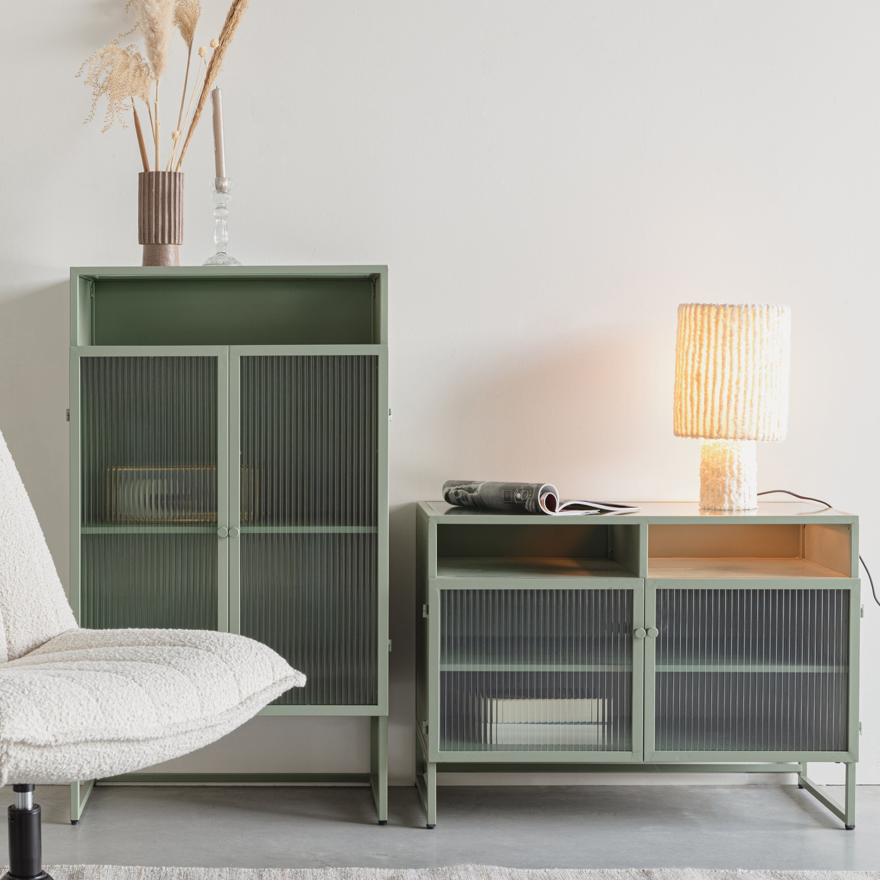by fonQ Sage Opbergkast L - Groen