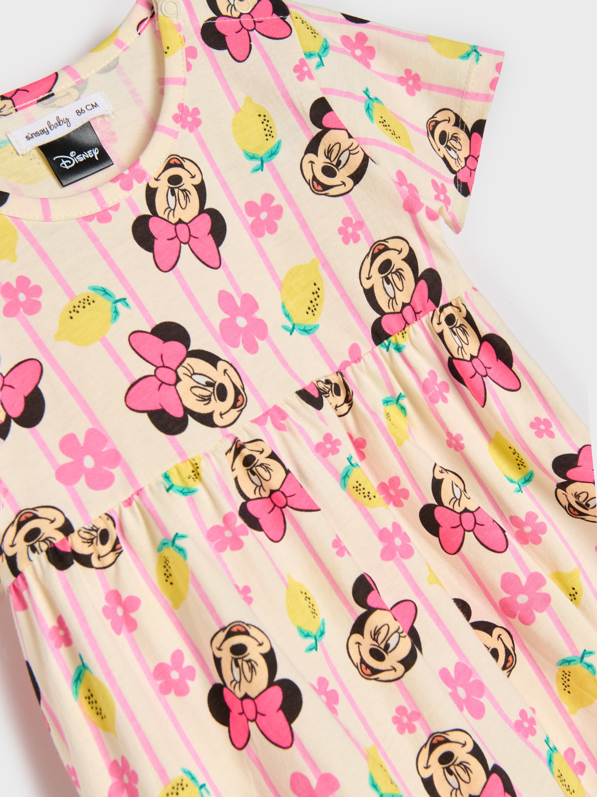 Sukienka babydoll ze wzorem Minnie Mouse