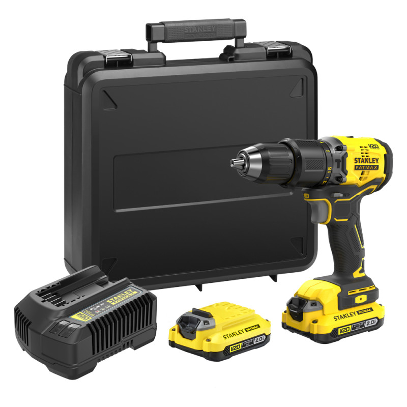 Perceuse à percussion SFMCD715D2K-QW 2 x 2 Ah 18 V STANLEY FATMAX