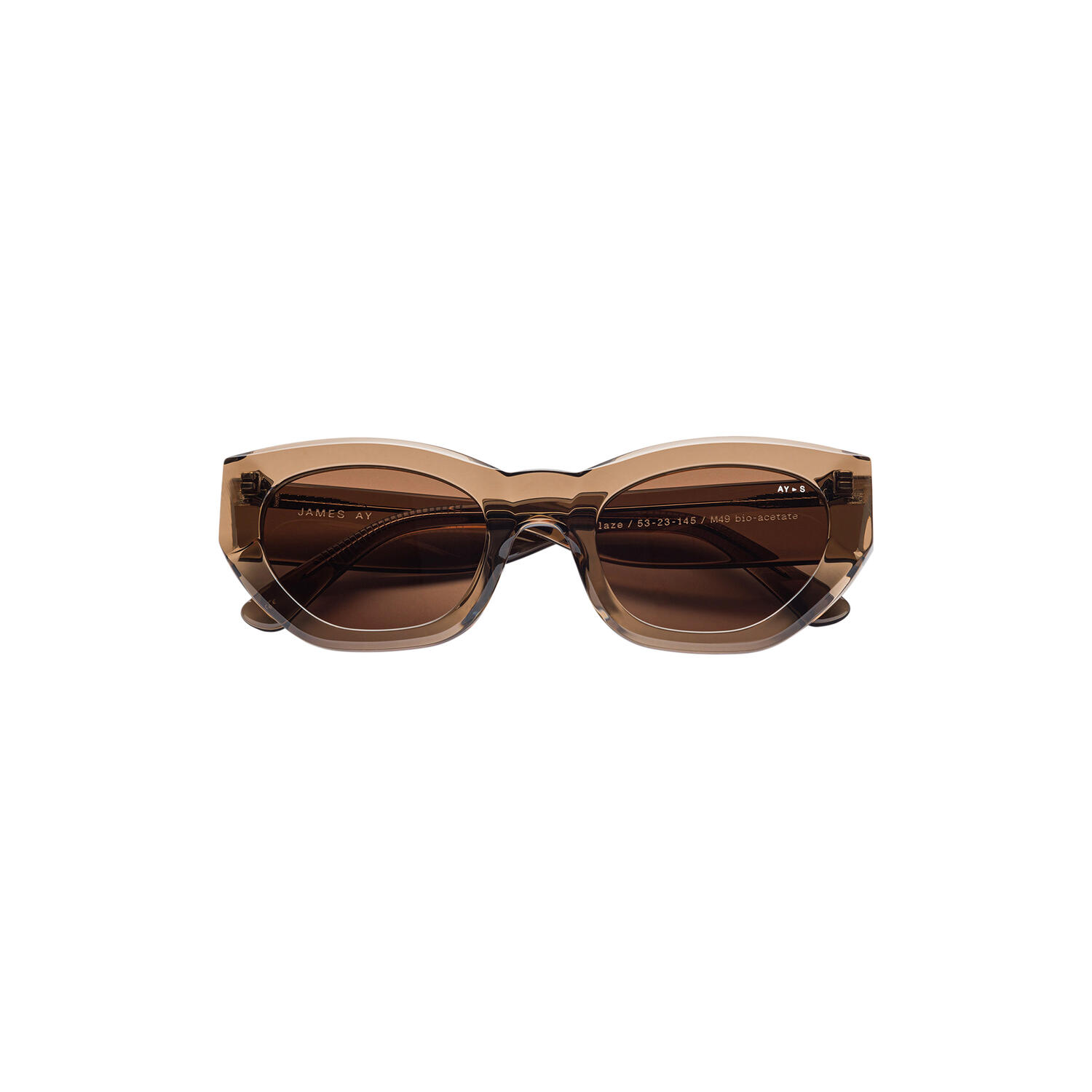Blaze Sunglasses, transparent coffee brown