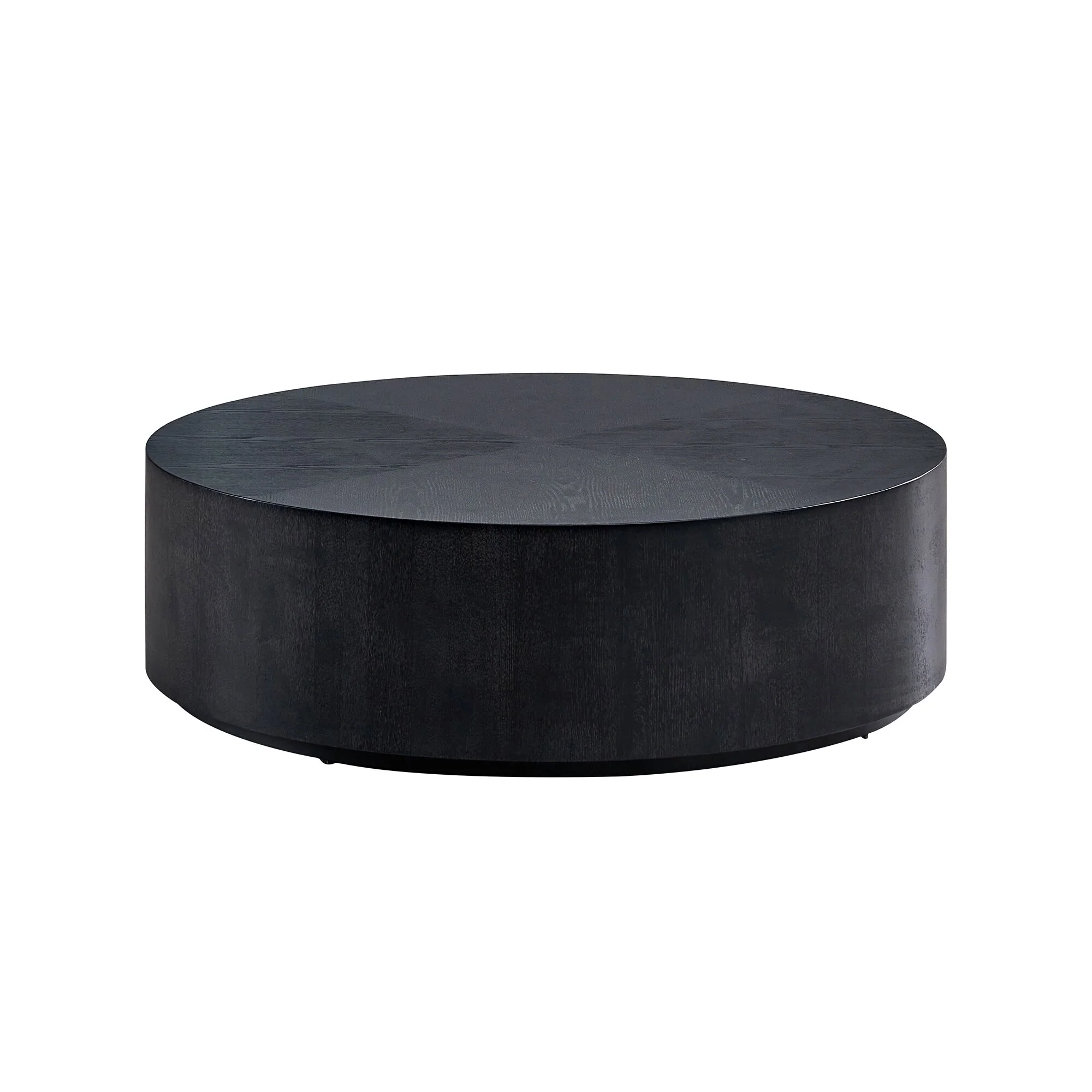 35.43 Inch Modern Round Coffee Table Coffee Table for Living Room,Drum Center Table for Apartment, No Need Assembly