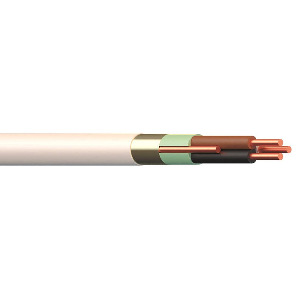 KABEL DRAKA PRSUPER 500V 3X2,5/2,5 R10 10M HVIT