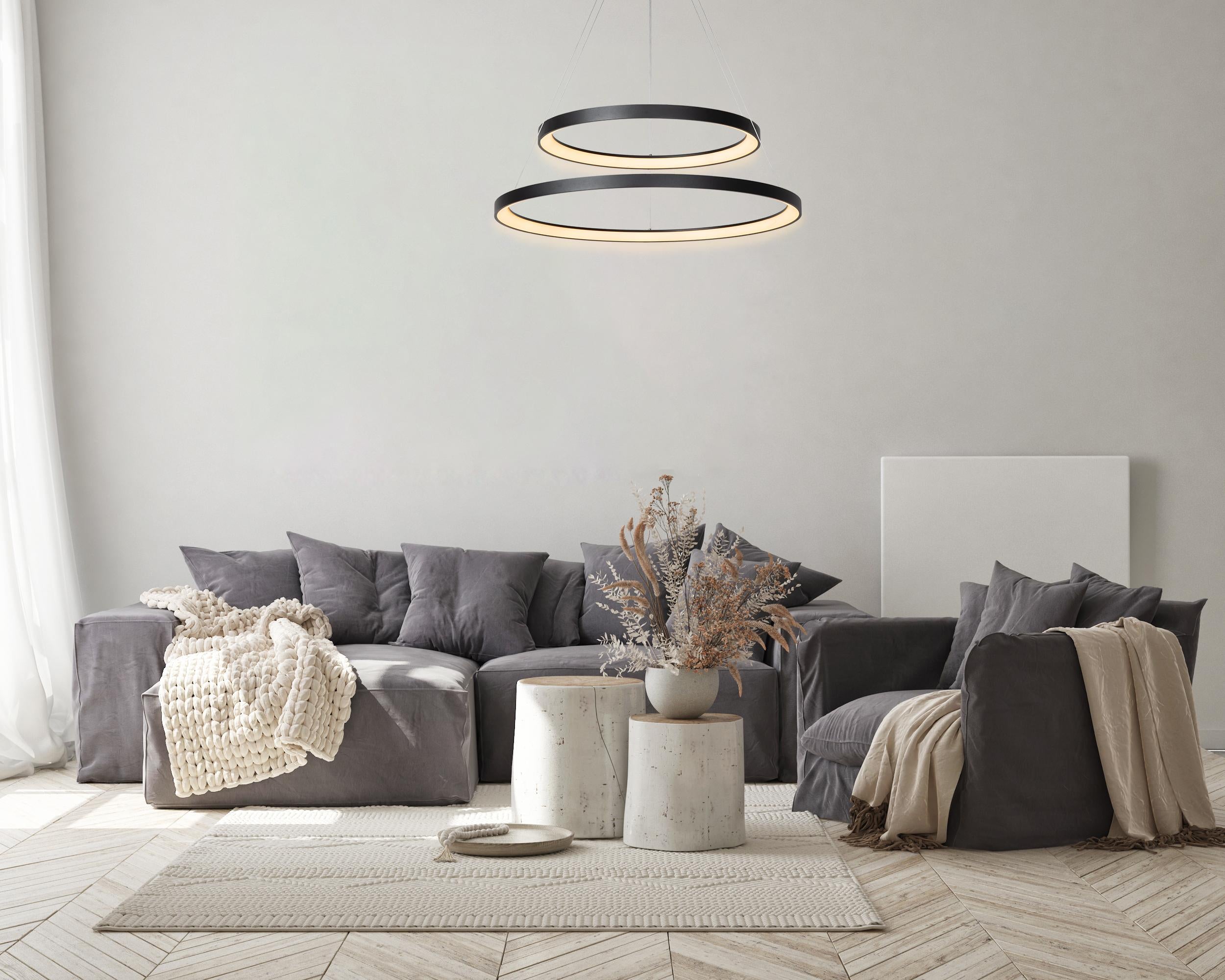 Vidal 2 hanglamp Ø78 LED mat goud