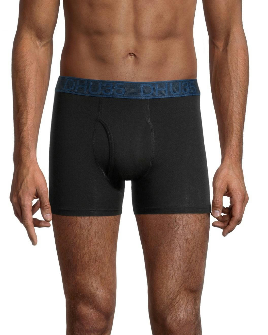 Denver Hayes Men's 3 Pack Fashion Cotton Stretch Elastic Trunk Briefs Underwear