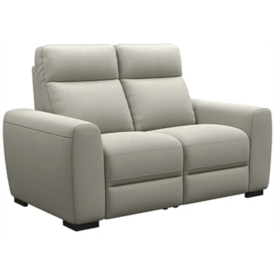 Bank James 2-zits - stof Gaucho - lichtgrijs