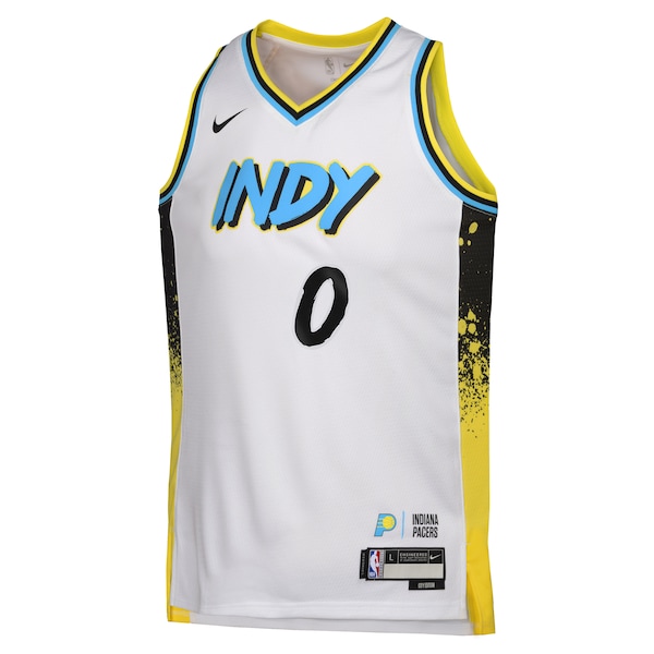 Tyrese Haliburton Indiana Pacers Nike Youth 2024/25 Swingman Player Jersey - City Edition - White