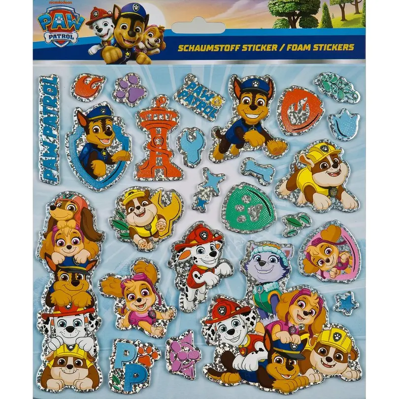 Sticker 20er-Set Paw Patrol