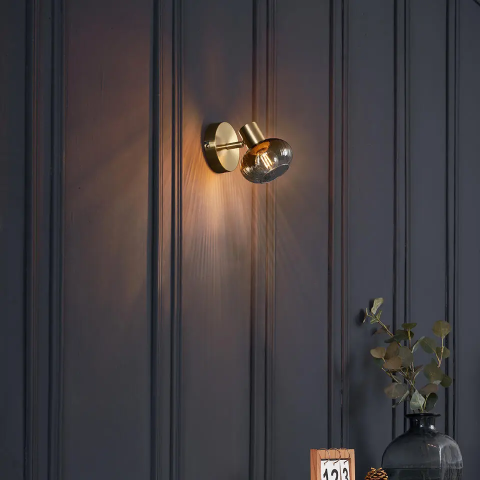 Qazqa spot teddy goudkleurig e14