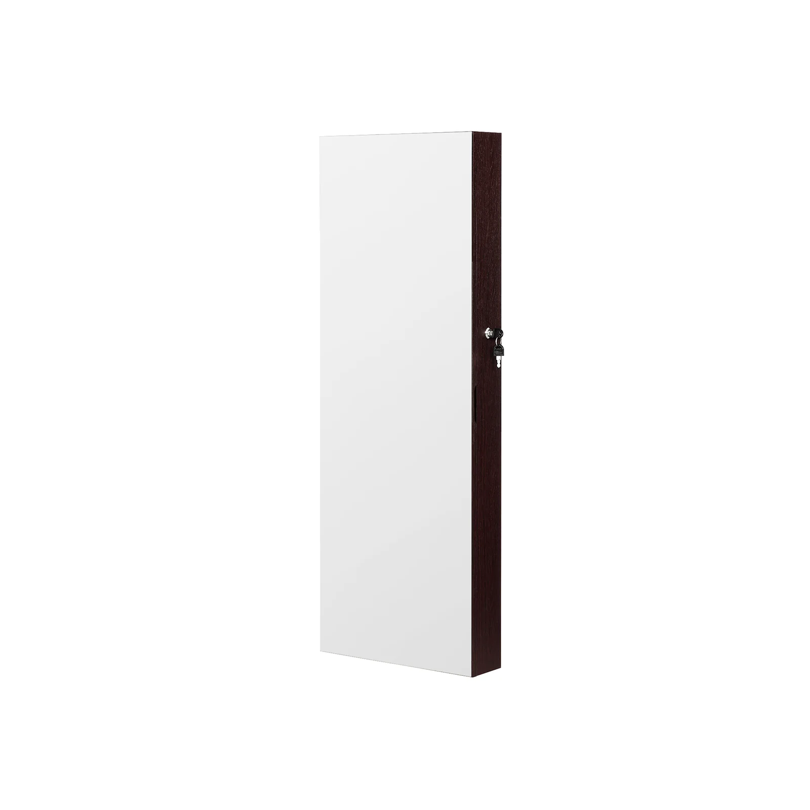 Armoire à bijoux murale avec miroir