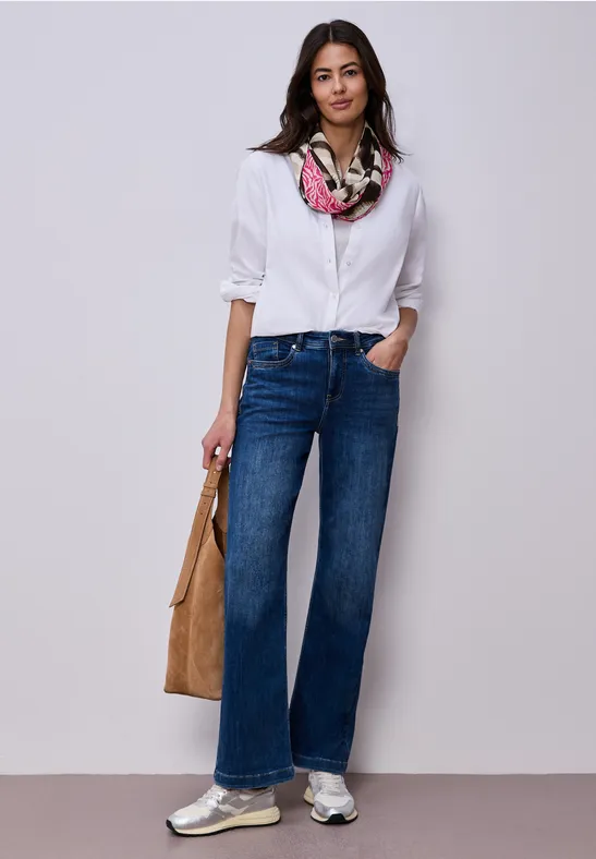 Loop-Schal aus Modal mit Mustermix