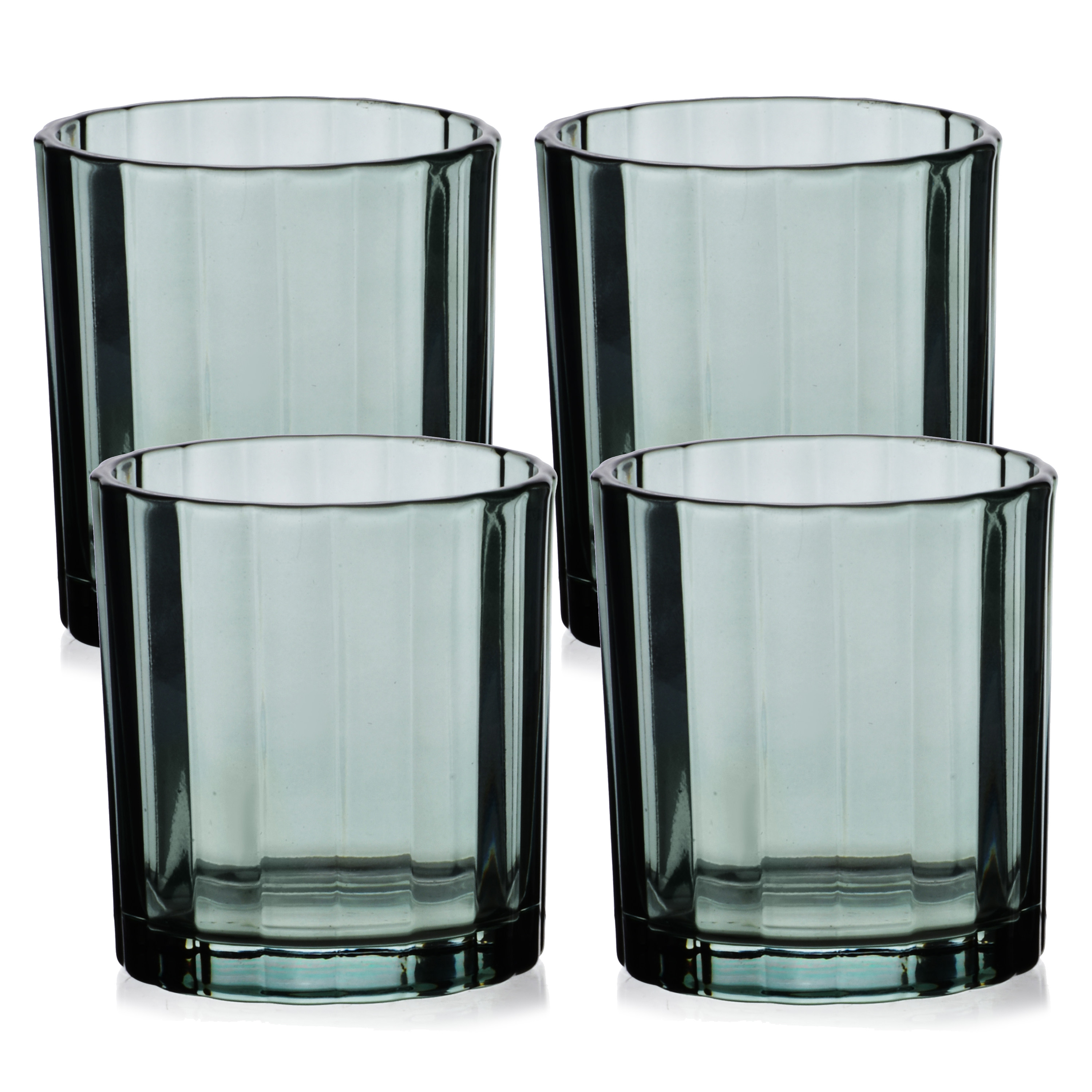 ELISE STRIPES Komplet 4 szklanek 310ml 8x8xh9cm