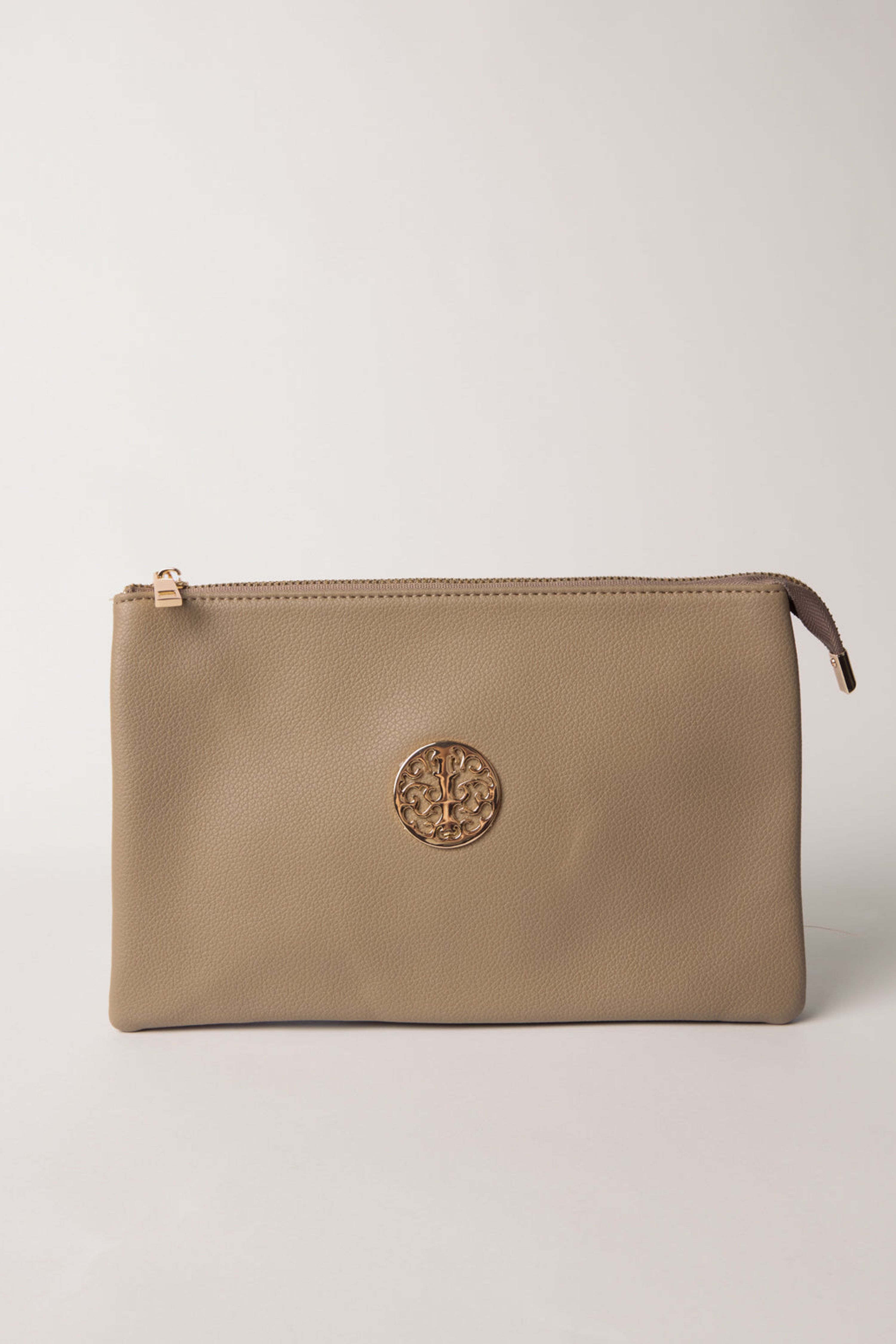 Blue Vanilla Clutch With Detachable Strap
