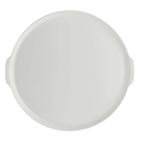 Talerz do ciasta z uchwytami Arezzo - Biały, 32.5 cm