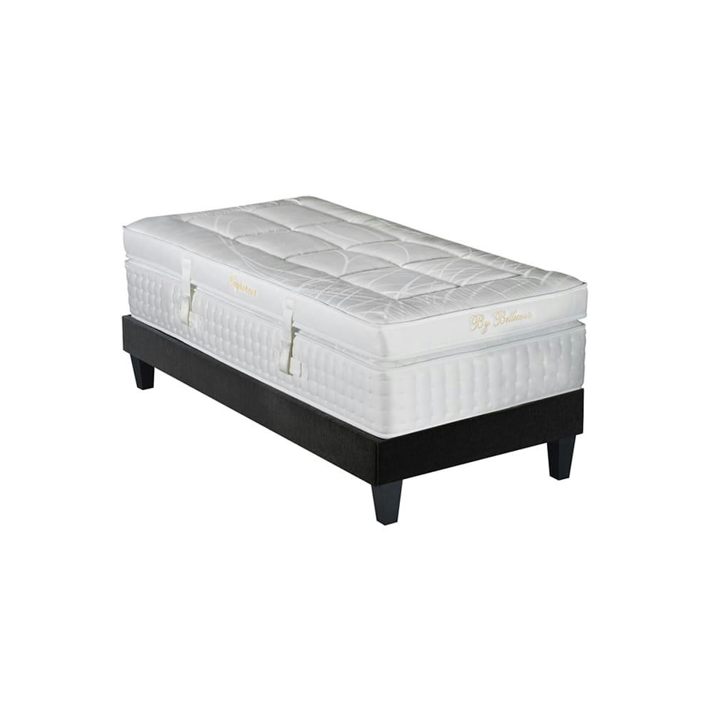 EMPEREUR - Ensemble  90x190  Matelas + Sommier Bois