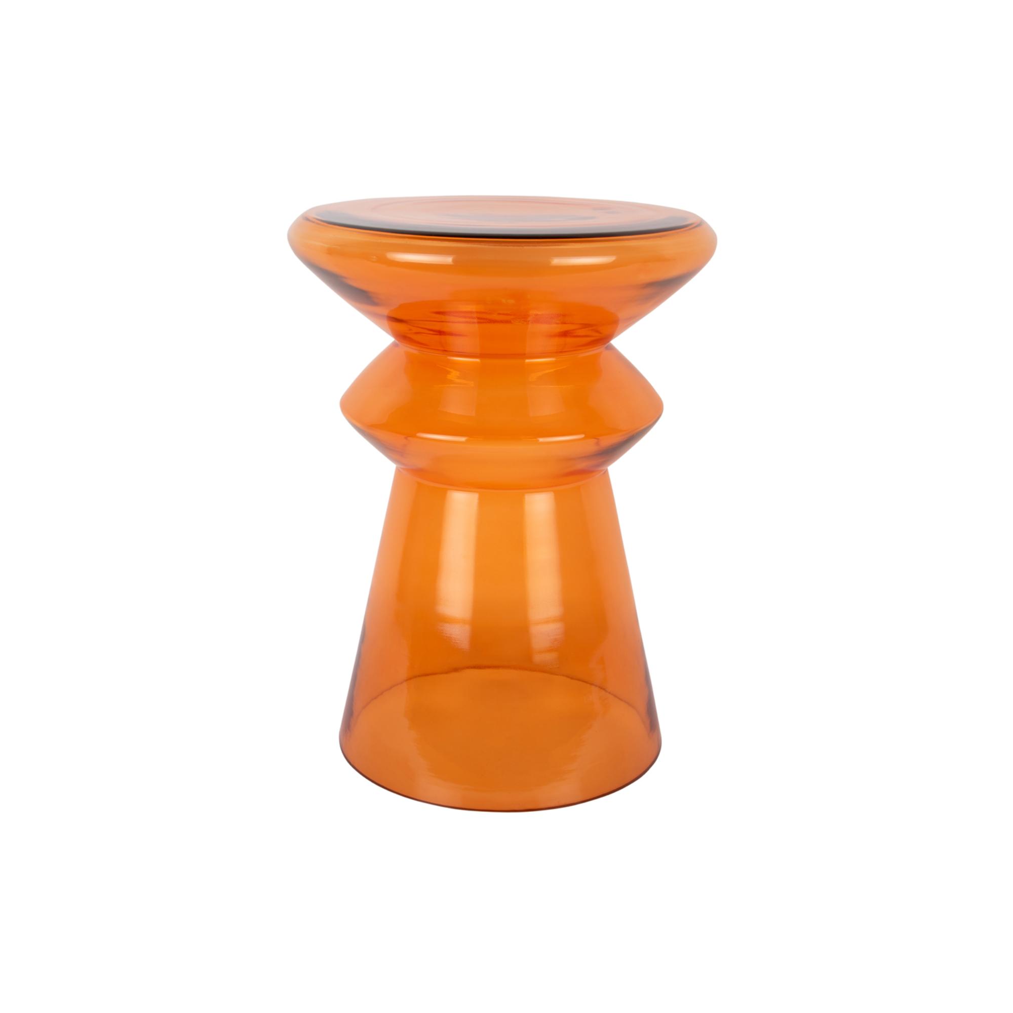 Leitmotiv bijzettafel Amarre - oranje - 32x32x45cm