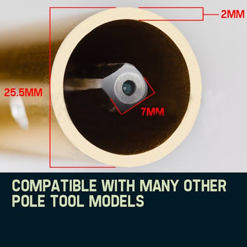 NNEMB 62CC Brush Cutter Whipper Snipper Trimmer Edger Brushcutter Multi Pole Tool