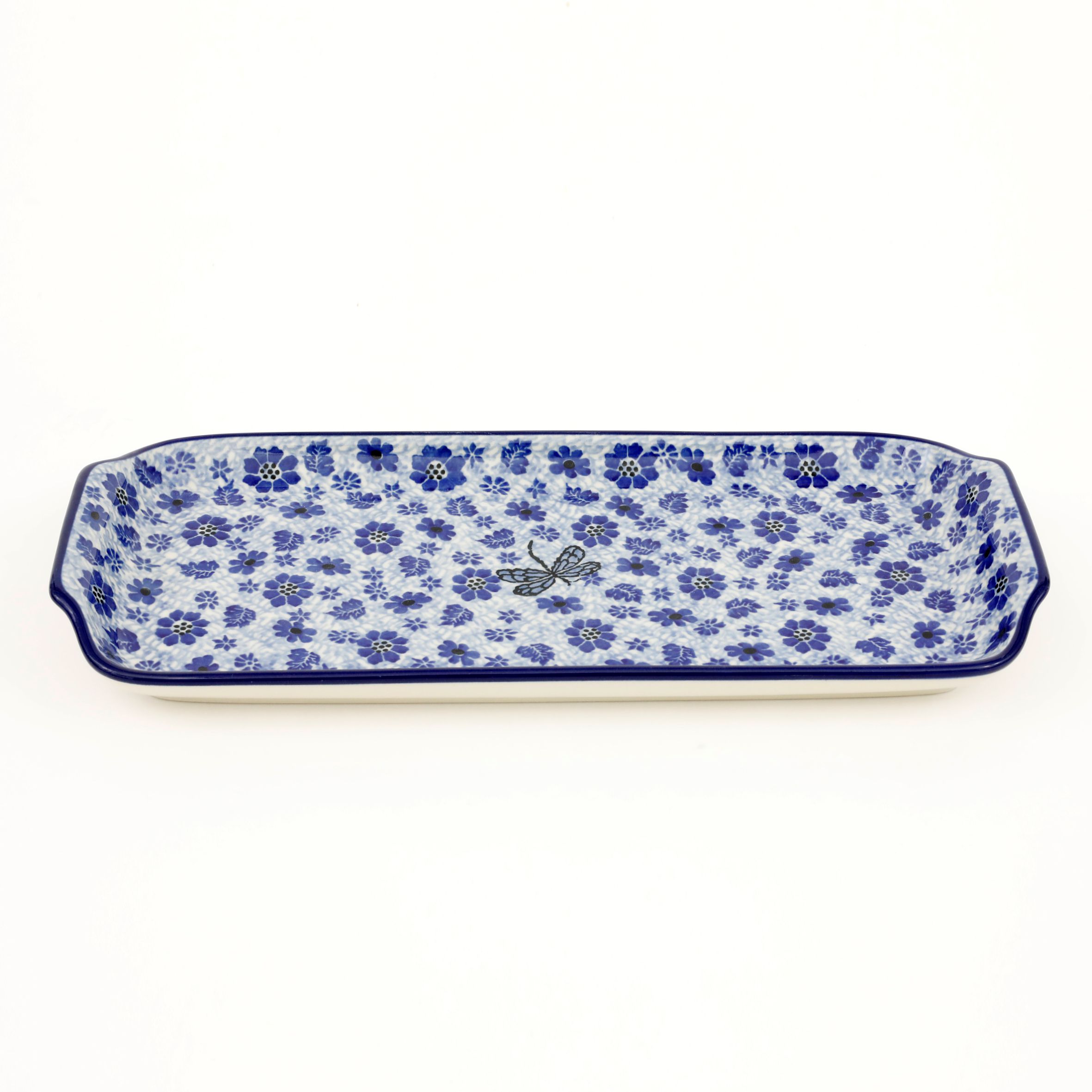 Tacka z uszkami 410 32/14,5 cm  1443X Ważka w kwiatach