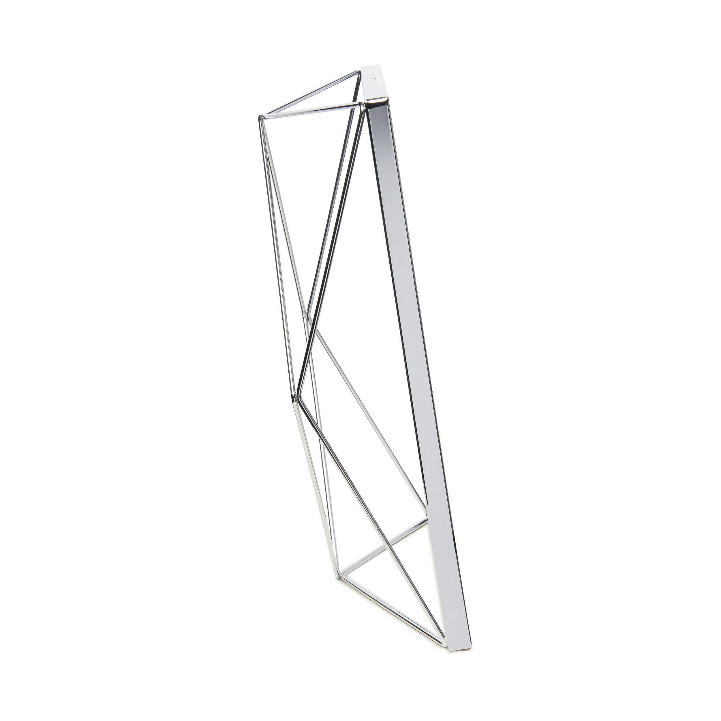 Umbra Prisma Geometric Multi-Photo Display Frame, Chrome, 8 x 10-in