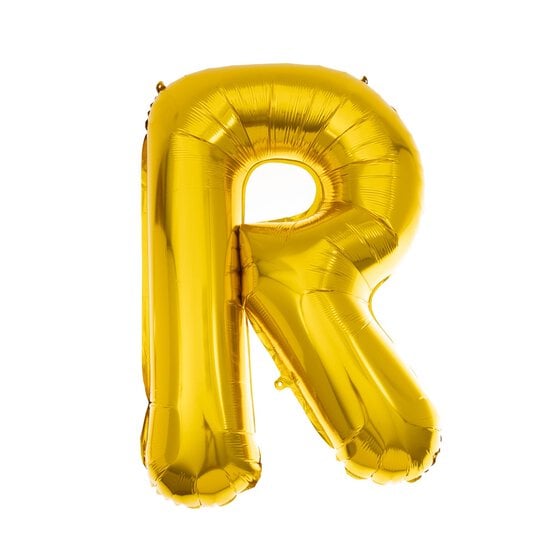 Extra Large Gold Foil Letter R Balloon