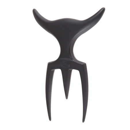 Fourchette à viande Onyx inox noir   Support PaperStone - Tridens