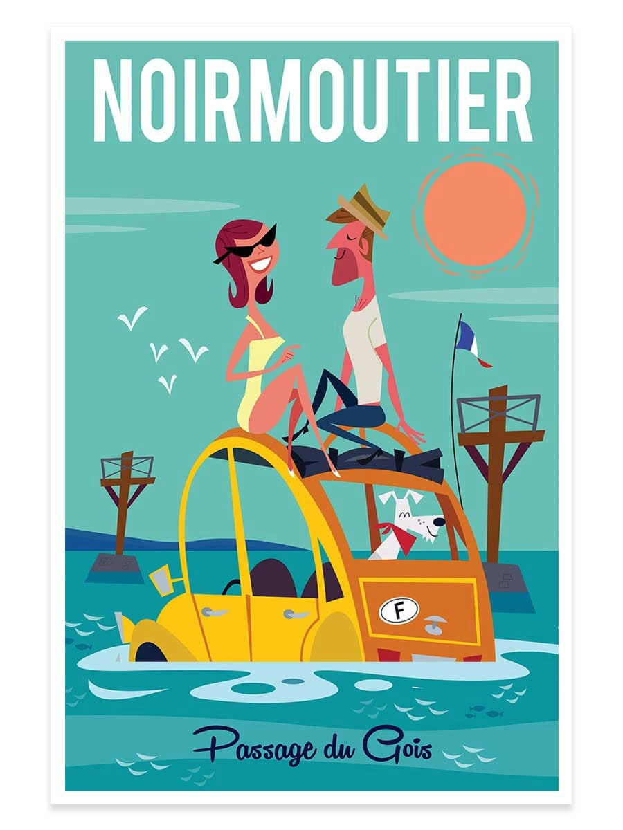 - Affiche Noirmoutier sans cadre 60x90cm