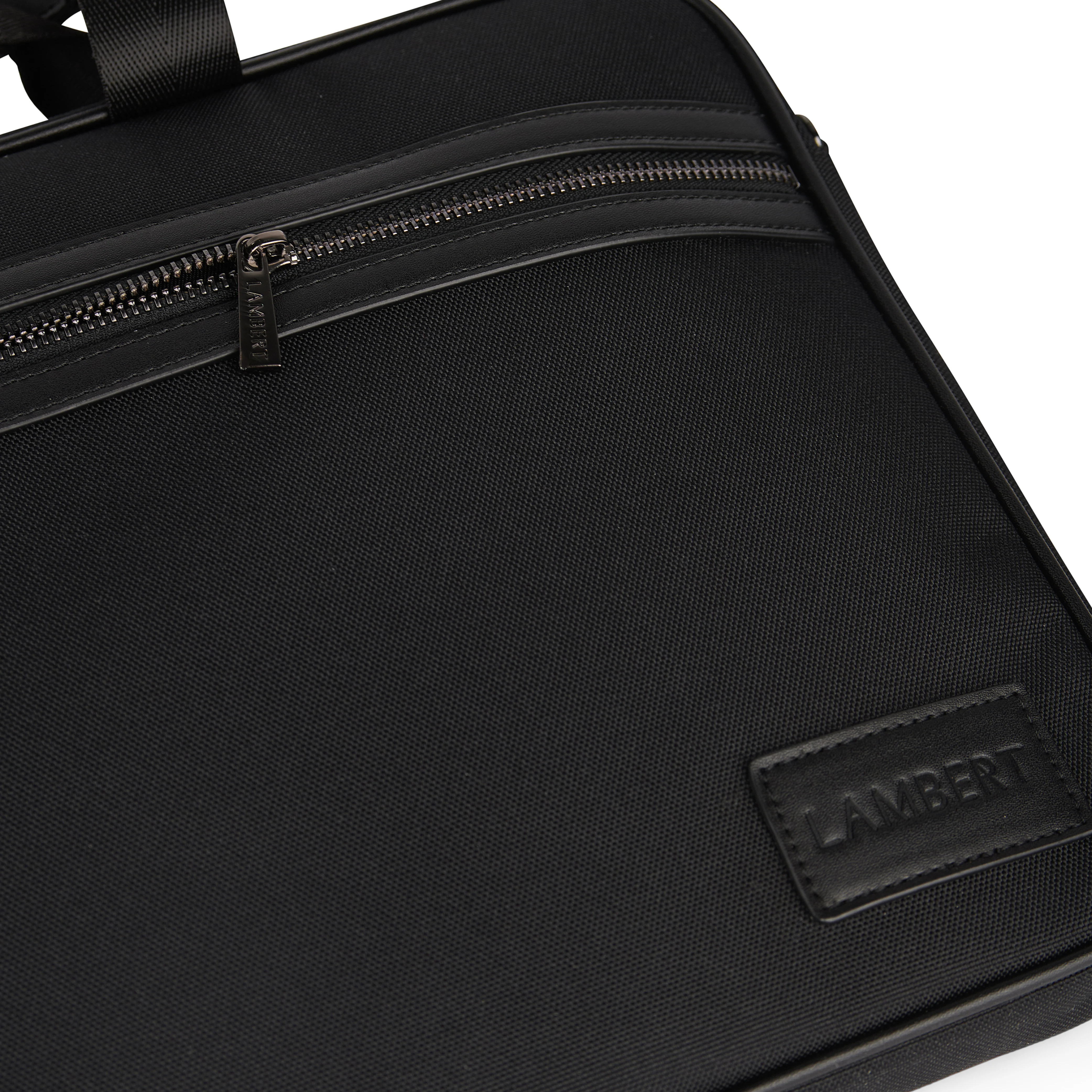 The Evie – Laptop Bag in Black Canvas