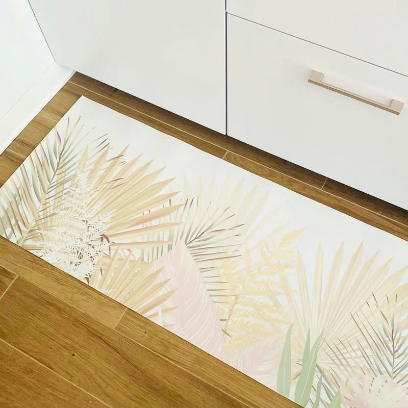 GAÏA - Tapis Vinyle Médium l 50xL120cm Multicolore Feuillage