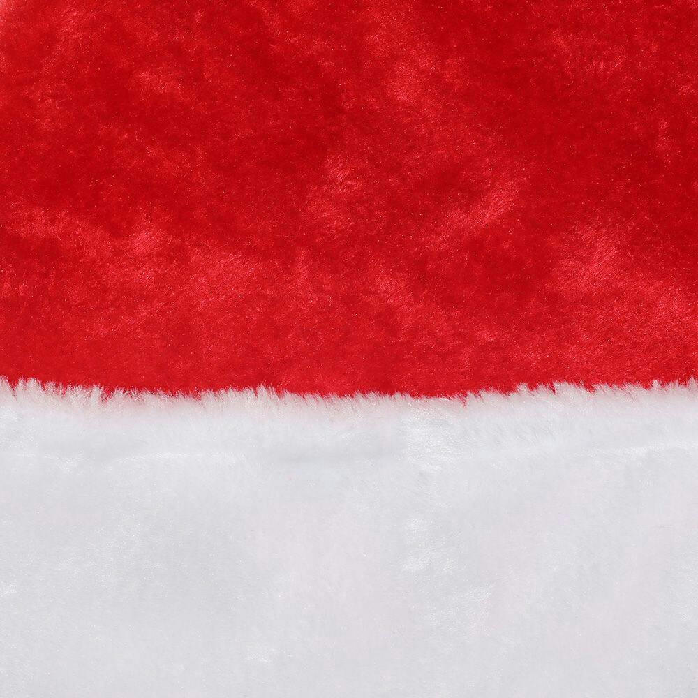 For Living Deluxe Christmas Decoration Santa Hat, One Size, Red, 17-in