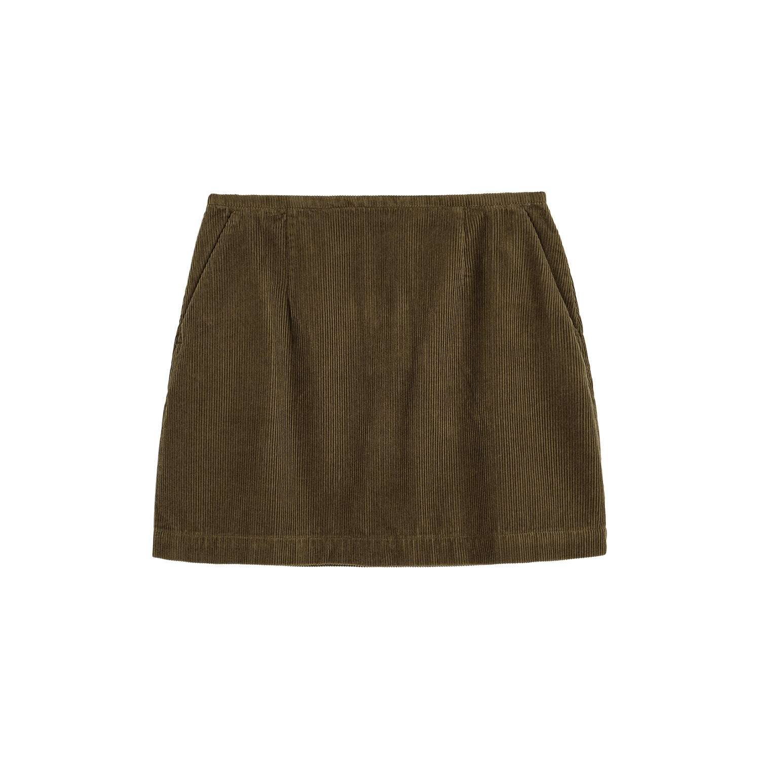 Mini Skirt Corduroy, bark