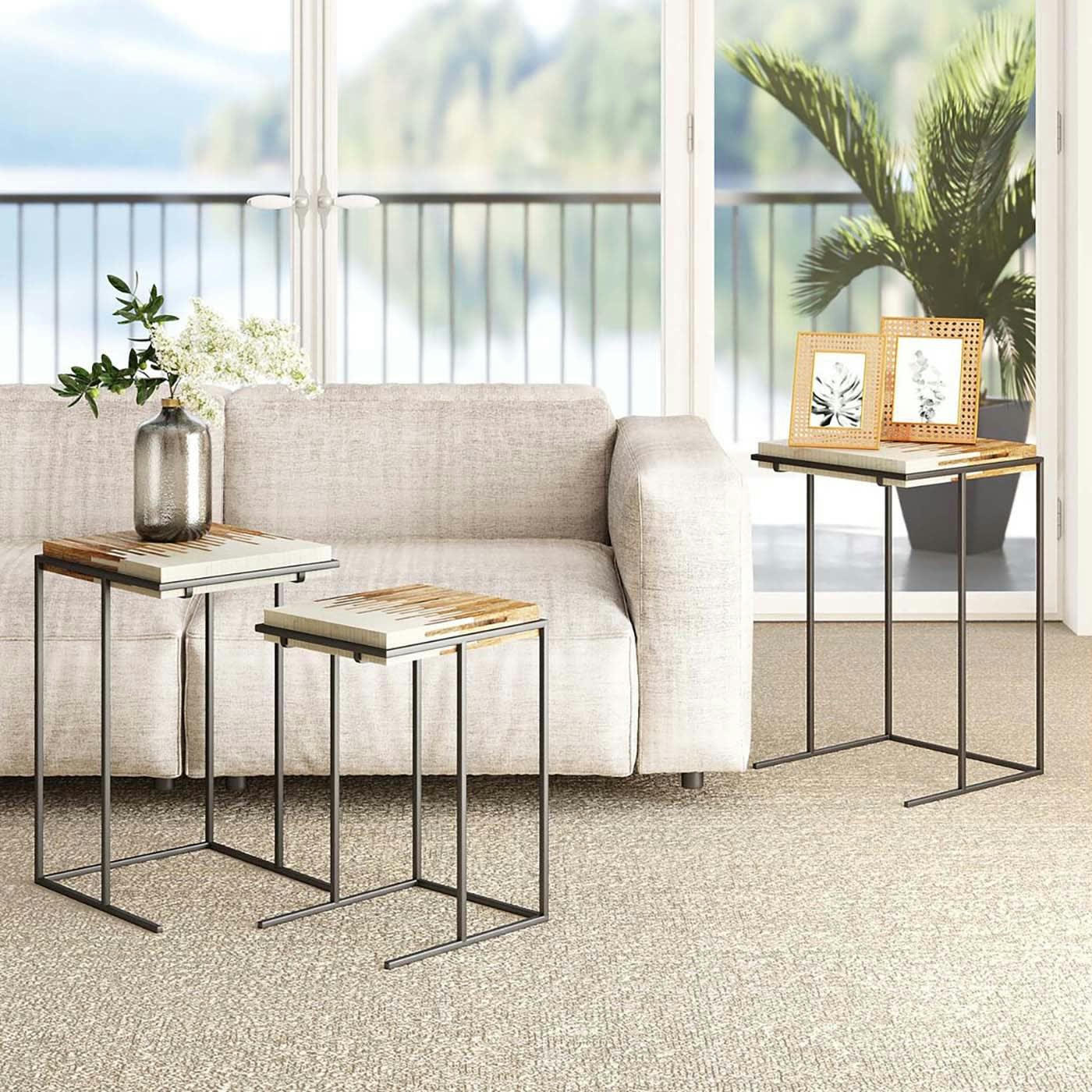 BORA BORA - Tables d'appoint Bora Bora set de 3 Kare Design