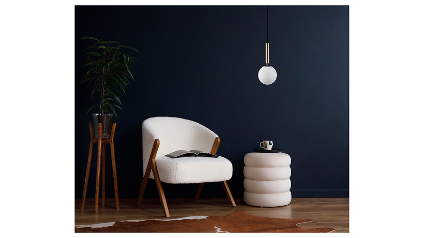 Lampa wisząca Ravena szklana biała