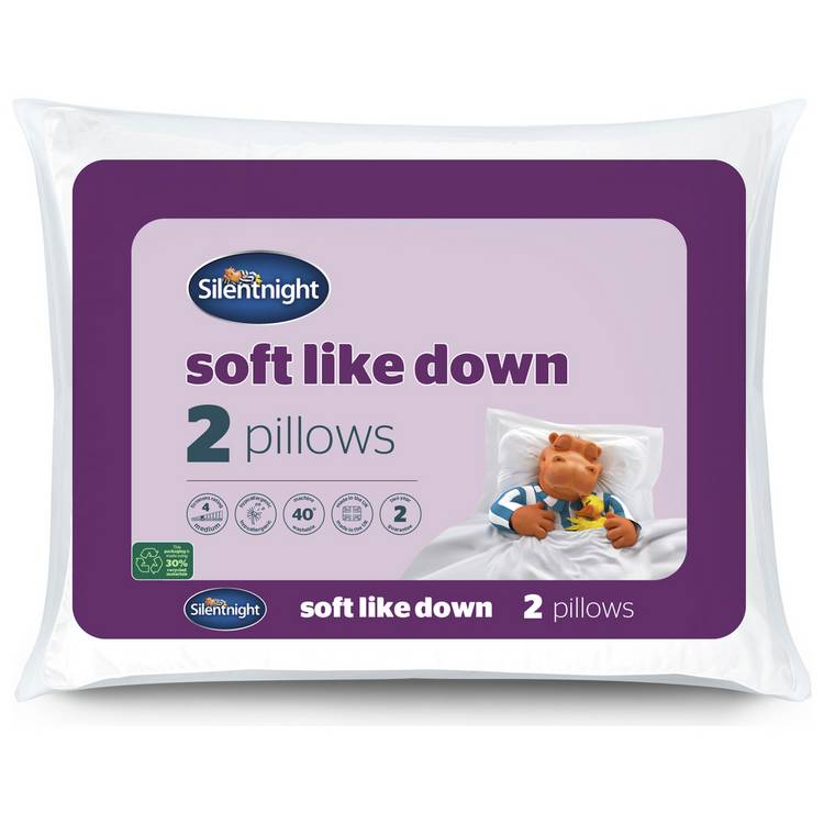 Silentnight Soft Like Down Pillow - 2 Pack