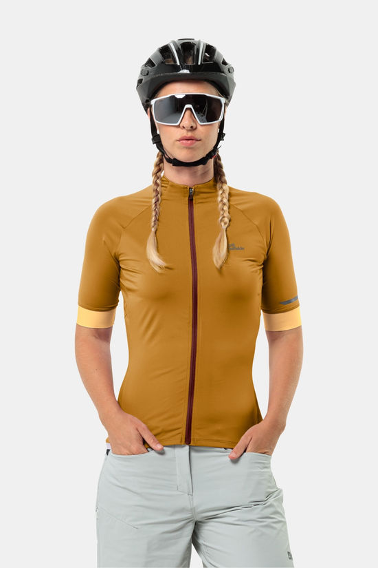 Jack Wolfskin Gravex FZ S/S Fietsshirt Dames