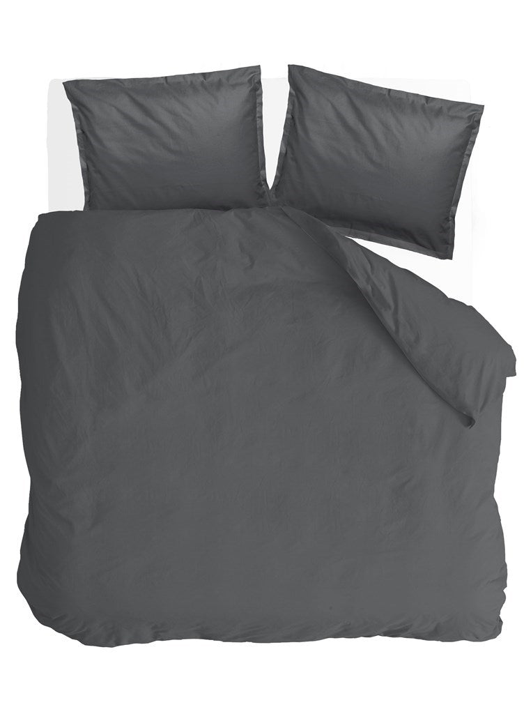 Walra - Dekbedovertrek Vintage Satin - 200x220 - Antraciet