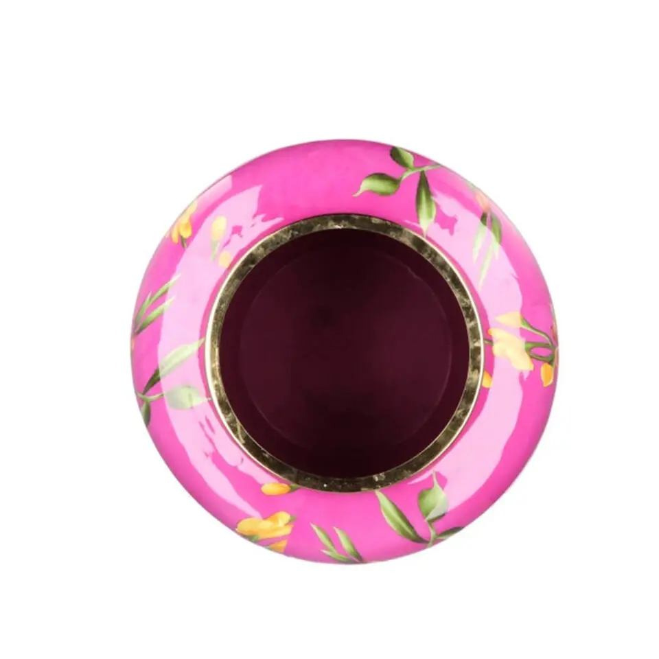 DK Design Vaas Flower Bouquet - fuchsia roze - D33 x H45 cm