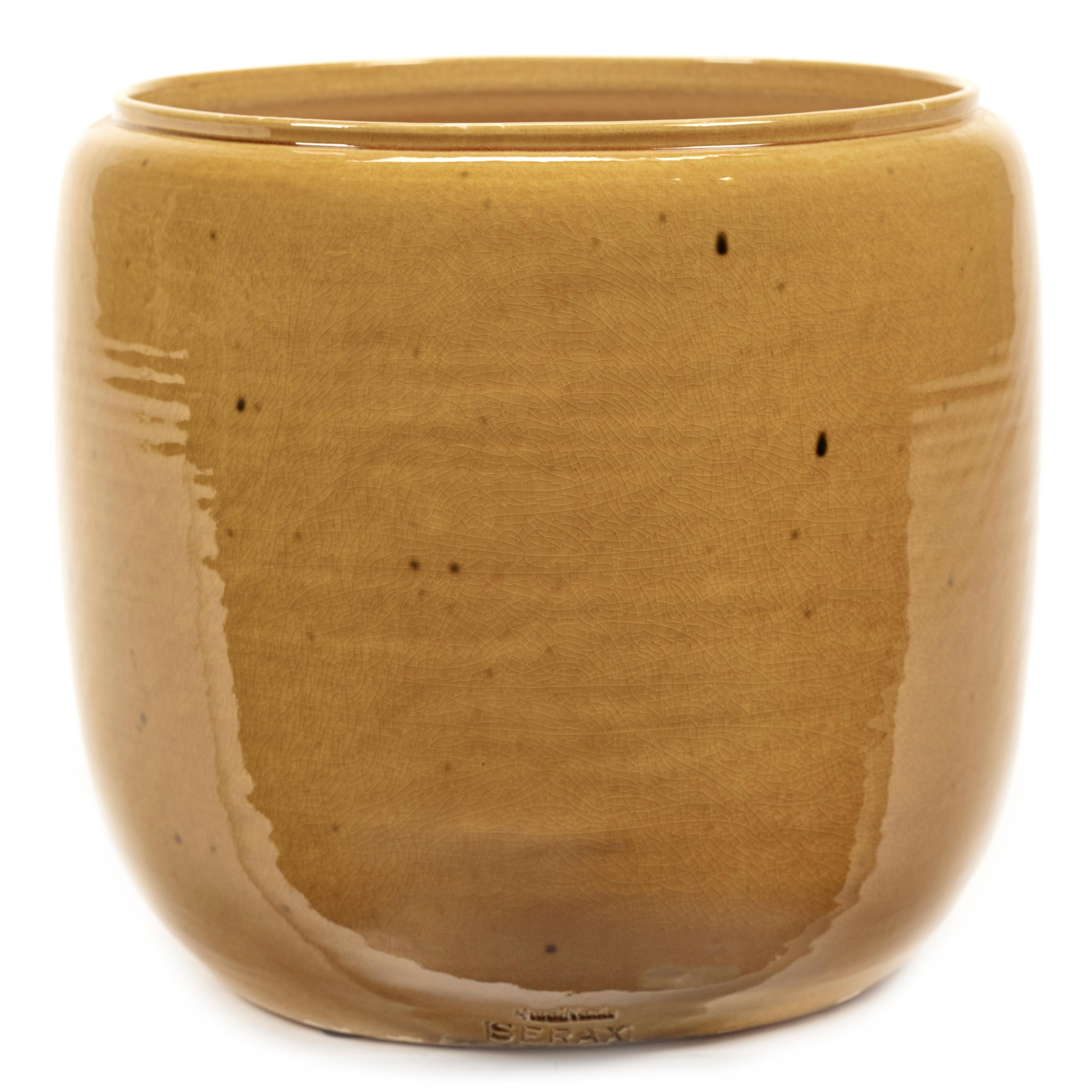 Glazed shades by Serax Costa bloempot large Ø26 Honey