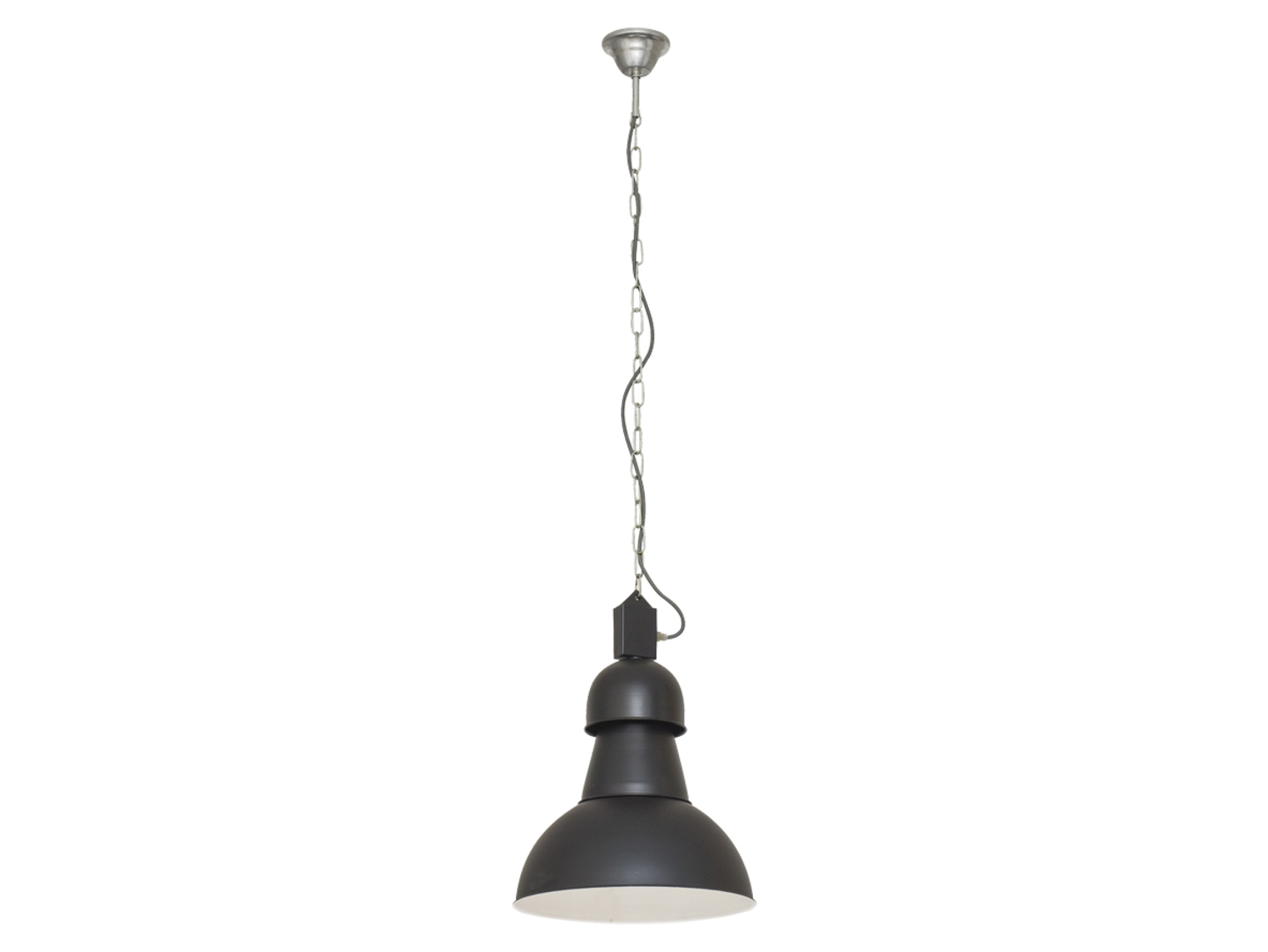 Lampa wisząca High-bay stalowa czarna