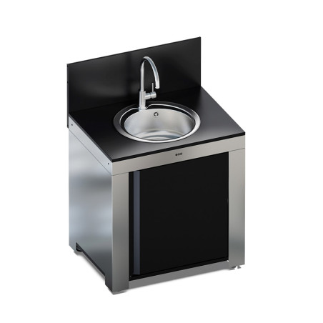 Module Evier en Inox et Noir Modulo - ENO