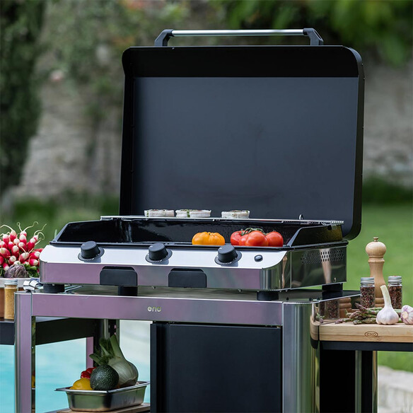 Couvercle plancha FUSION 75 acier noir - ENO