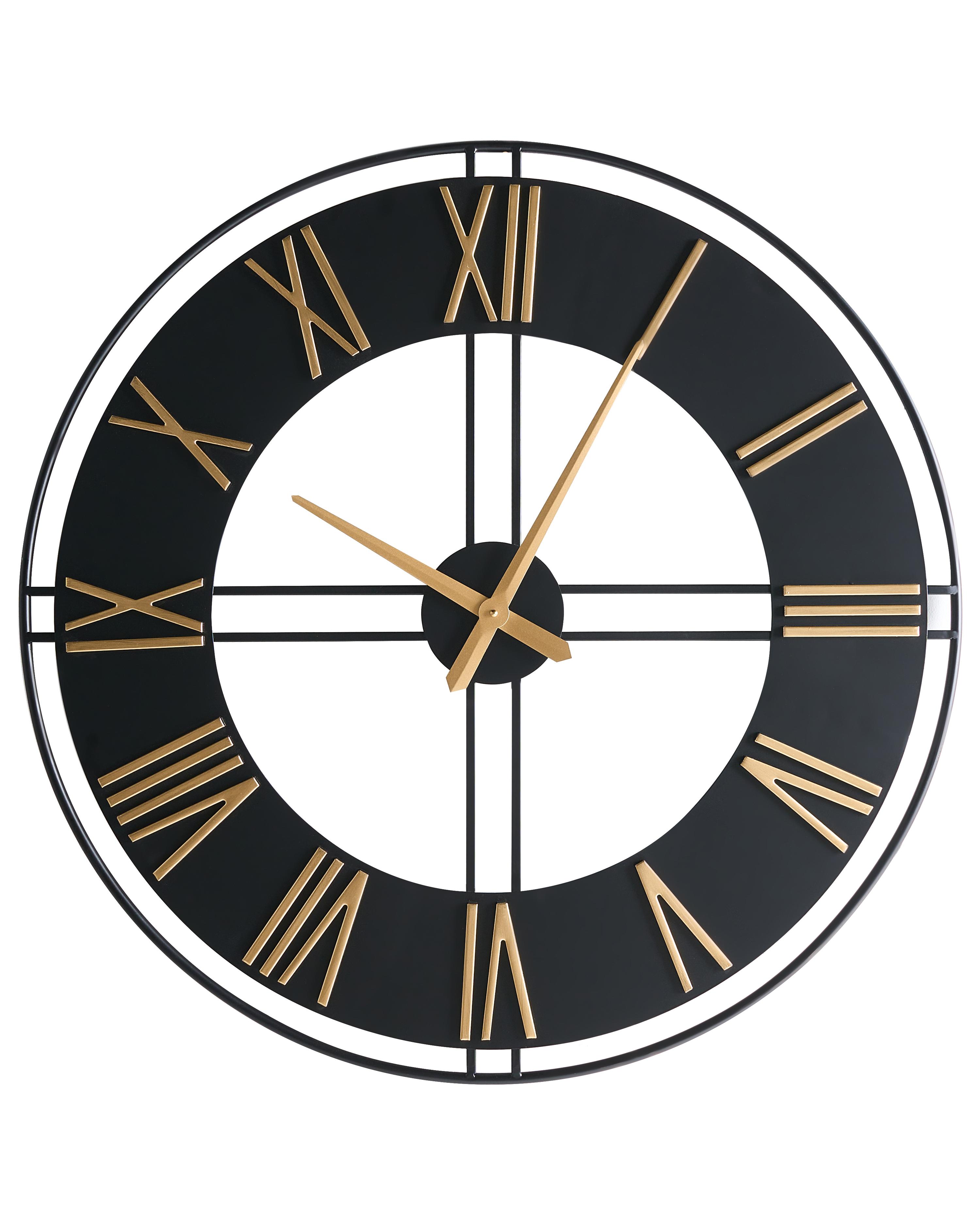 Wall Clock PERIGNY 80 cm Metal Black