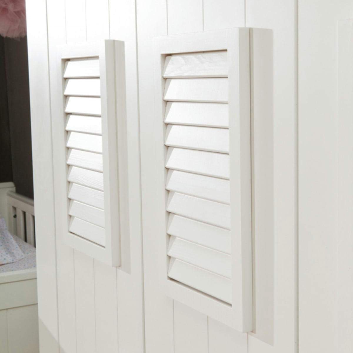 MARSYLIA - Armoire 2 portes haute blanc