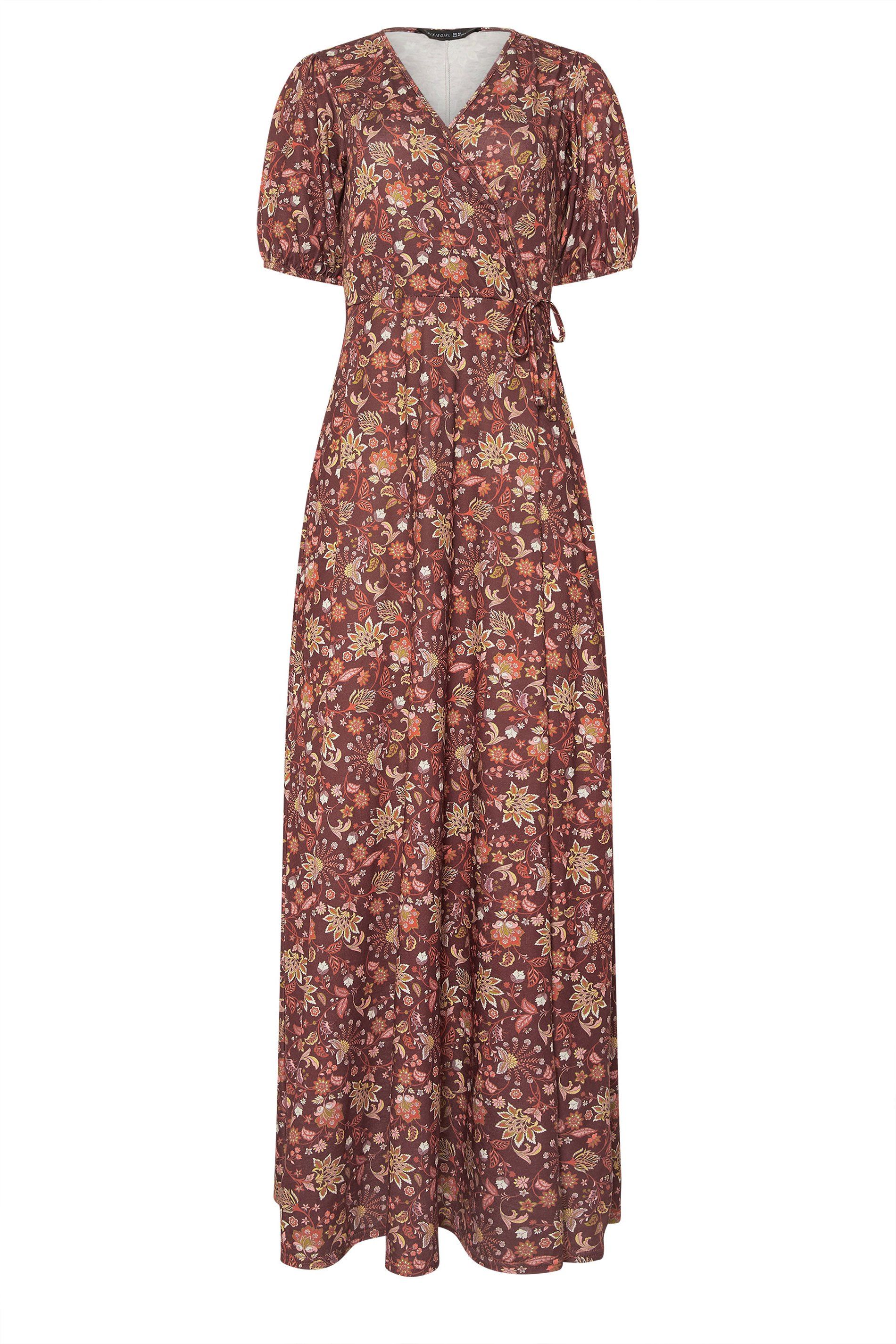 Long Tall Sally Tall Paisley Wrap Maxi Dress