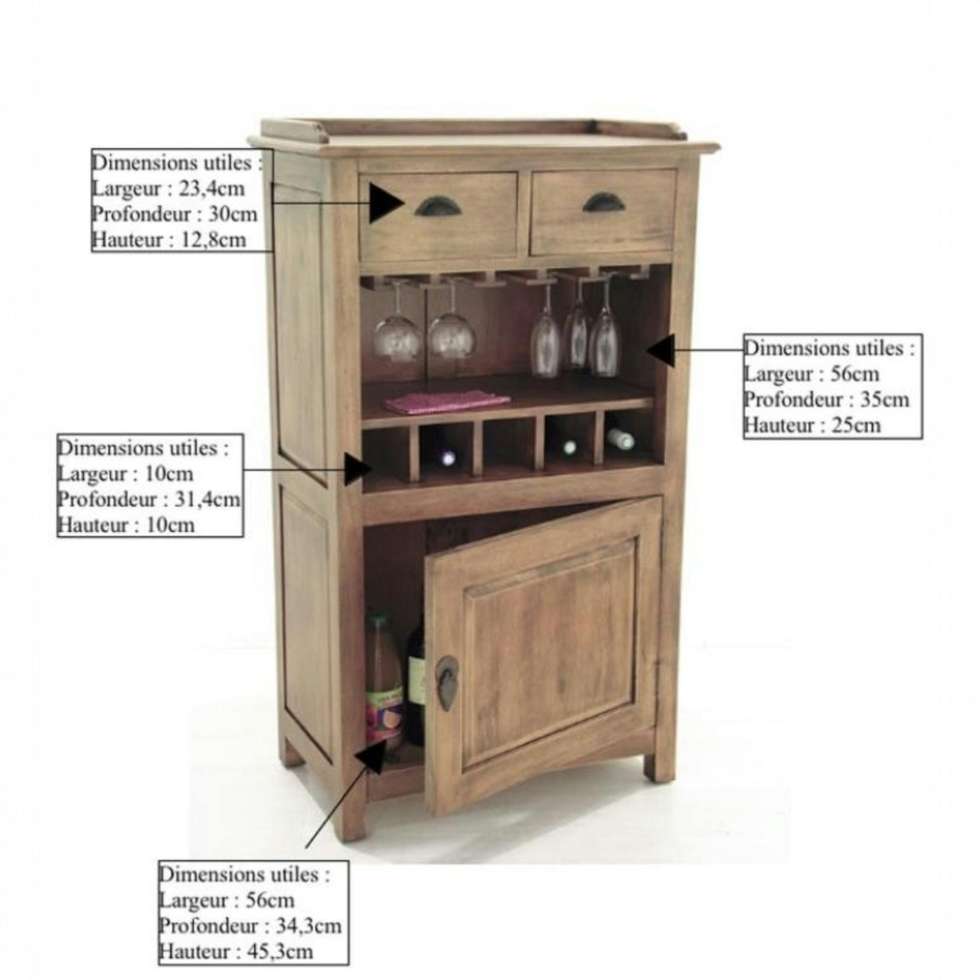 Meuble bar TRADITION 123 cm