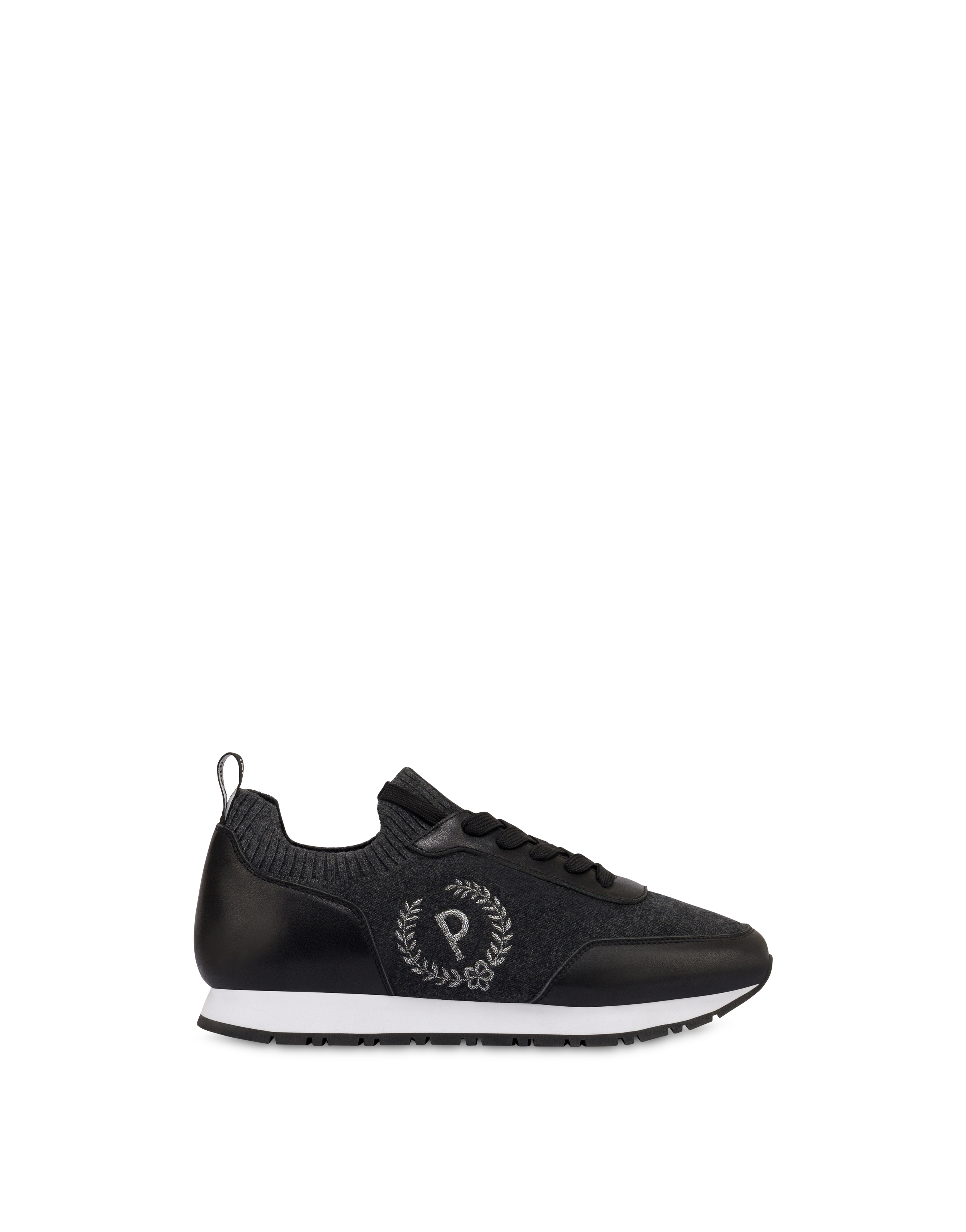 Sneakers Astra In Vitello Grey/nero