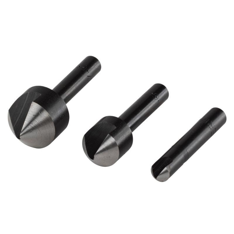 Set de fraisoirs 45° 3 pièces WOLFCRAFT