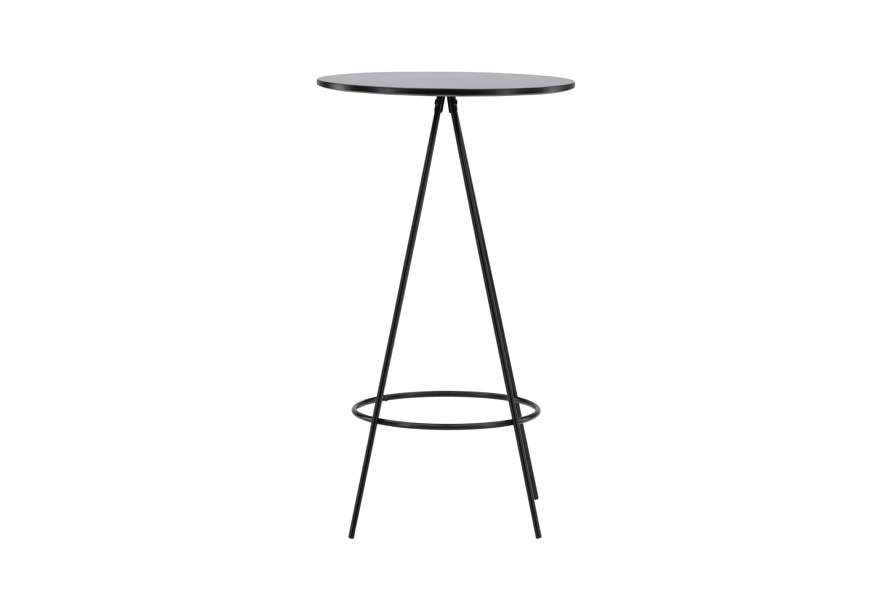 Rebellenclub Vantaa Bartafel Rond ø60cm - Zwart fineer