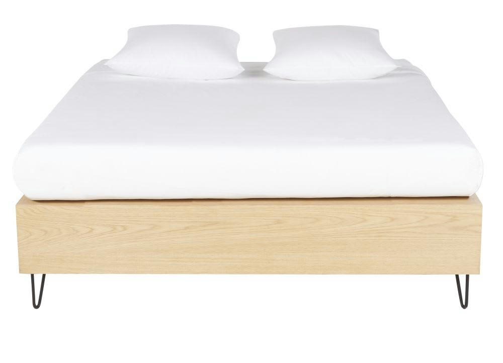 Cody - Lit 160x200 avec sommier à lattes et rangements