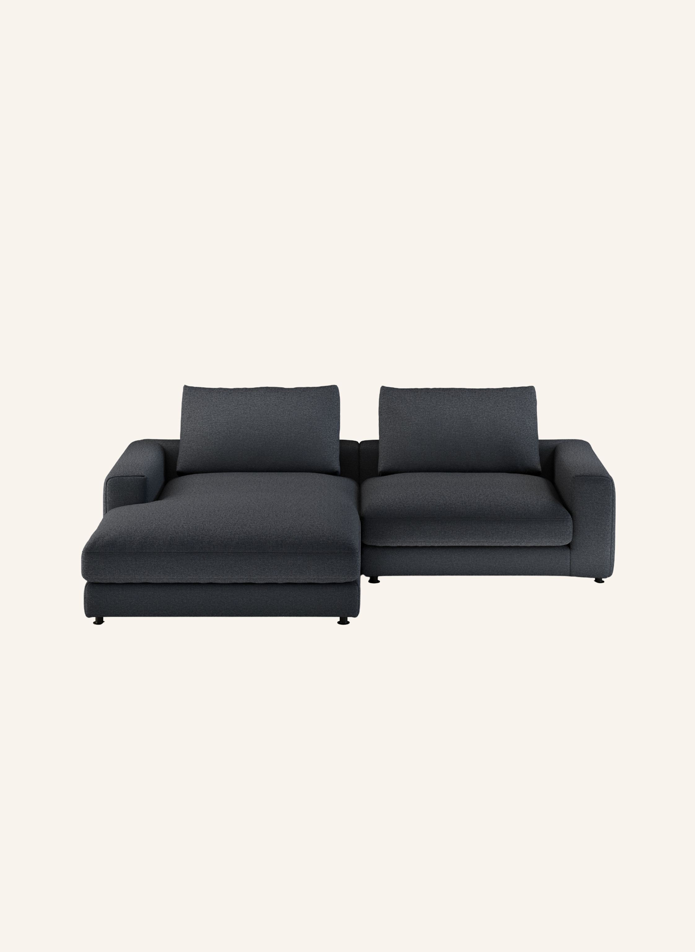 nydo 3-Sitzer Ecksofa MOSLER, links, Flachgewebe
